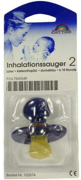 Sauger Inhalation Dunkelblau 1 Stück