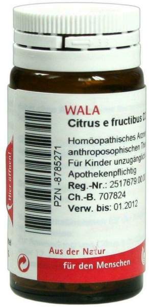 Wala Citrus E Fructibus D2 20 G Globuli