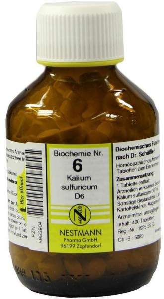 Biochemie 6 Kalium Sulfuricum D 6 400 Tabletten