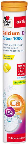 Doppelherz Calcium + D3 Osteo 1.000 15 Brausetabletten