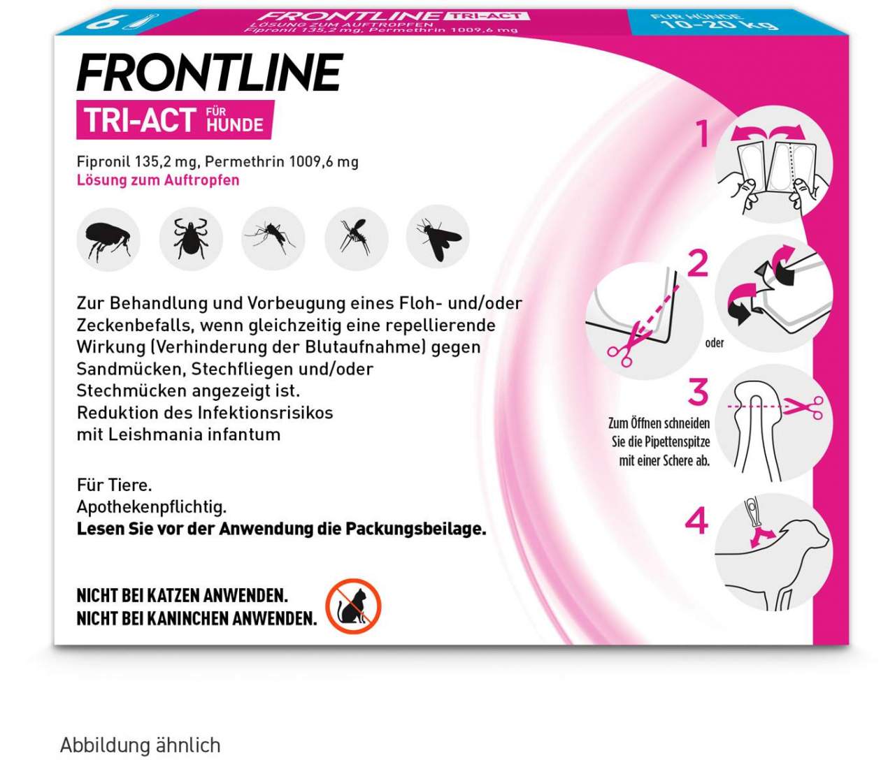 Frontline TRI-ACT Hund 10-20 kg 6 Pipetten