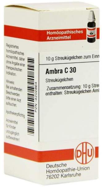 DHU Ambra C30 Globuli