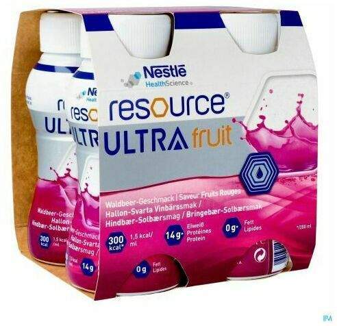 Resource Ultra Fruit Waldbeere 4 X 200 ml Trinknahrung