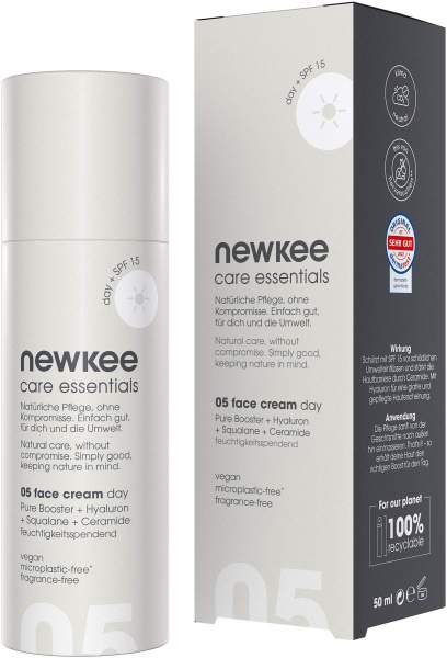Newkee Tagescreme mit Hyaluron + LSF 15 50 ml