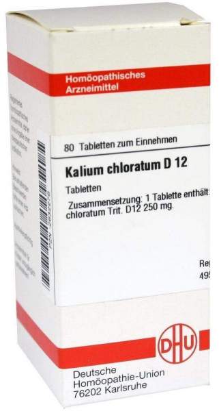 Kalium Chloratum D12 Dhu 80 Tabletten