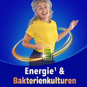 Frau mit grünem Energie-Symbol, Energie & Bakterienkulturen