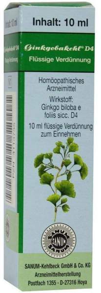 Ginkgobakehl D 4 10 ml Tropfen