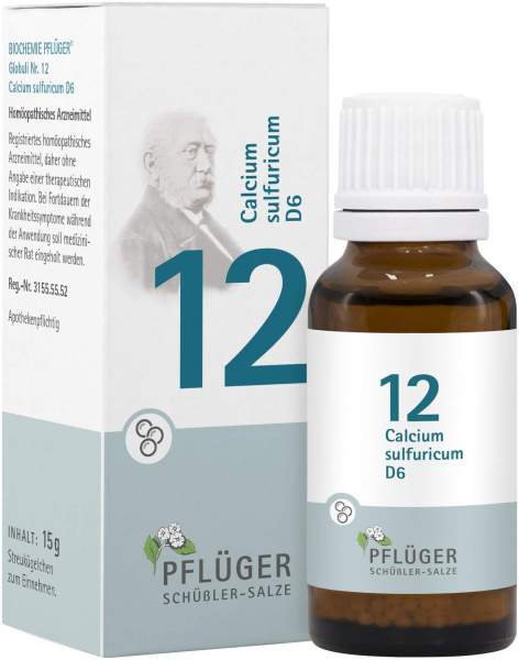 Biochemie Pflüger Nr. 12 Calcium Sulfuricum D6 15 G Globuli