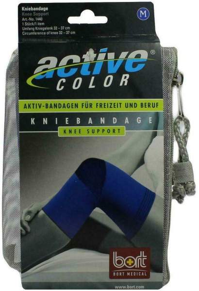 Bort Activecolor Kniebandage Medium Blau 1 Stück