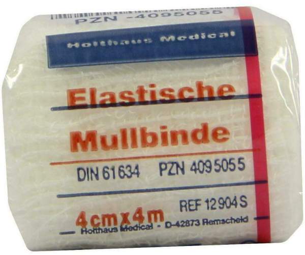 Mullbinden 4 m x 4 cm Elastisch 1 Binde