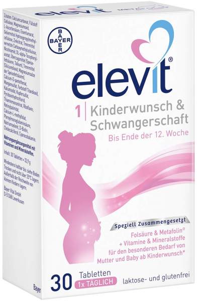 Elevit 1 Kinderwunsch &amp; Schwangerschaft 30 Tabletten