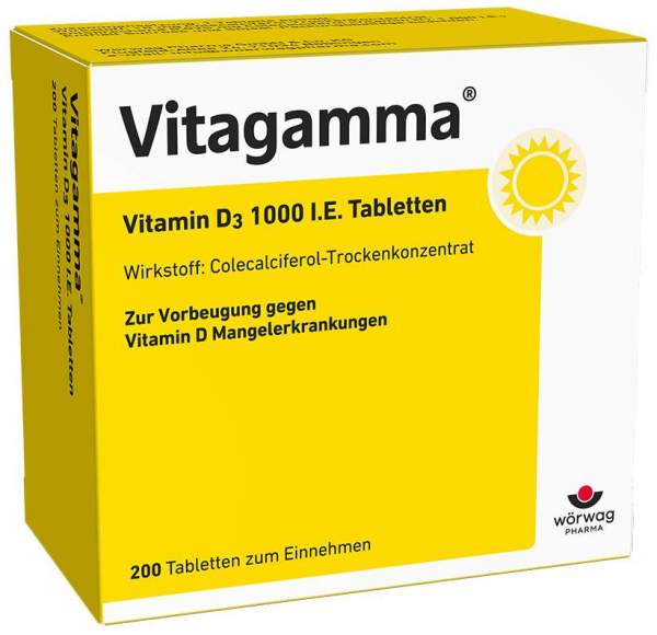 Vitagamma Vitamin D3 1000 I.E. 200 Tabletten