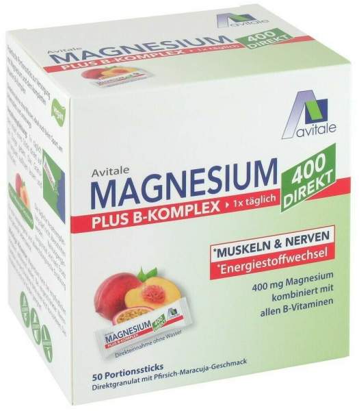 Magnesium 400+ B-Komplex 50 Portionssticks