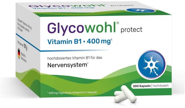 Glycowohl Protect Vitamin B1 400 mg 200 Kapseln