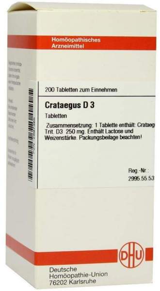 Crataegus D3 200 Tabletten