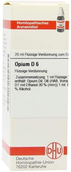 Opium D 6 Dilution