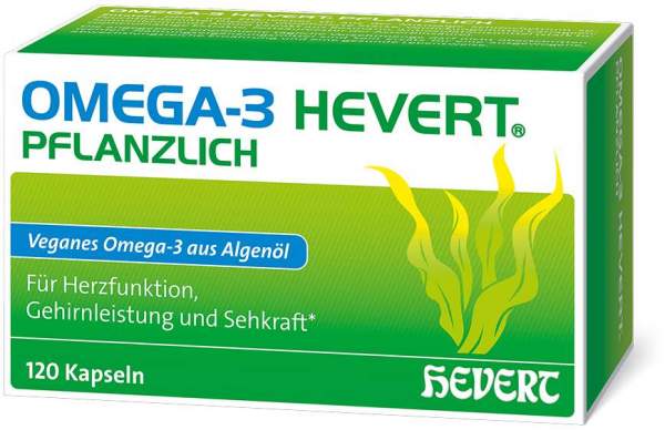 Omega-3 Hevert pflanzlich 120 Weichkapseln