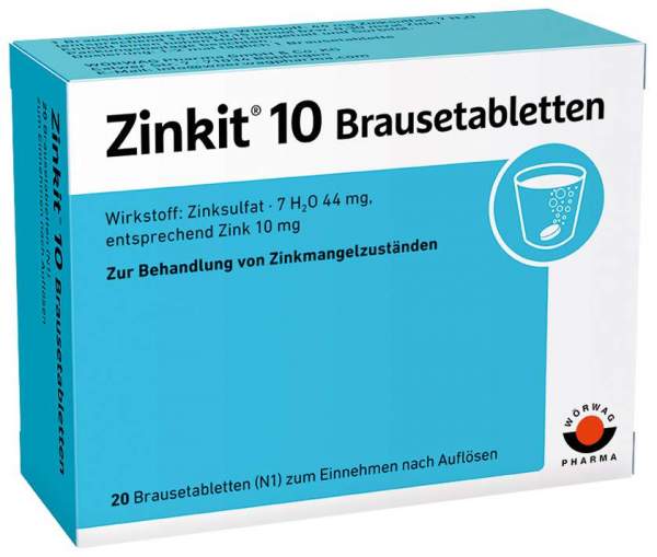 Zinkit 10 Brausetabletten 20 Brausetabletten