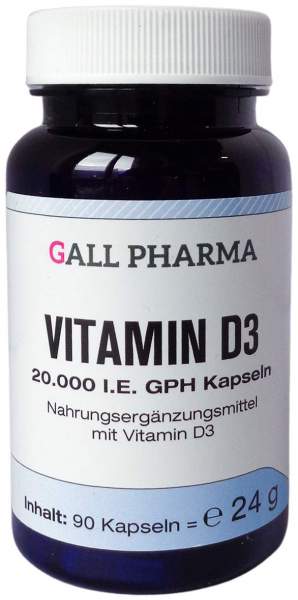 Vitamin D3 20.000 I.E. GPH Kapseln 90 Stück
