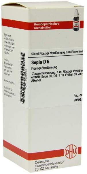 Sepia D6 Dilution 50 ml Dilution
