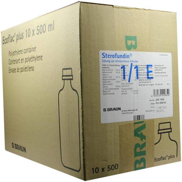 Sterofundin Ecoflac Plus 10 X 500 ml Infusionslösung