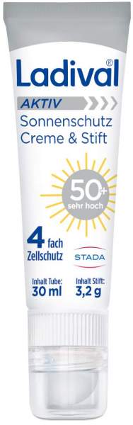 Ladival Aktiv Sonnenschutz Creme &amp; Stift LSF 50+ 30 ml