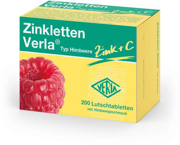 Zinkletten Verla Himbeere Lutschtabletten