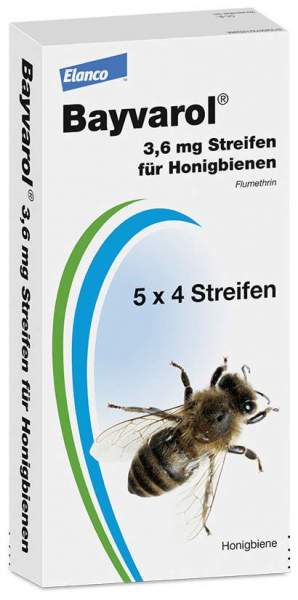 Bayvarol 3,6 mg Streifen für Honigbienen 5 x 4 Strips