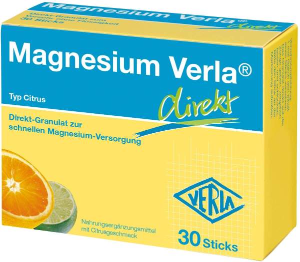 Magnesium Verla Direkt Citrus 30 Granulatbeutel