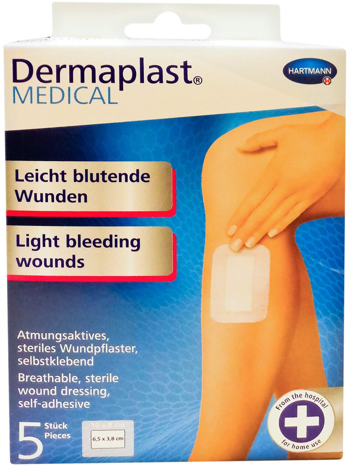 Dermaplast Medical Leicht Blutende Wunden 10 X 8 Cm 5 Pflaster Kaufen Volksversand Versandapotheke