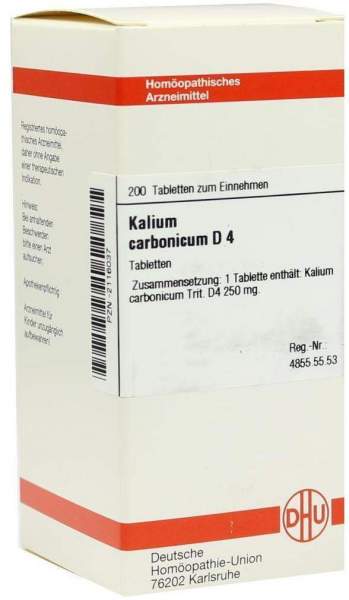 Kalium Carbonicum D4 Dhu 200 Tabletten
