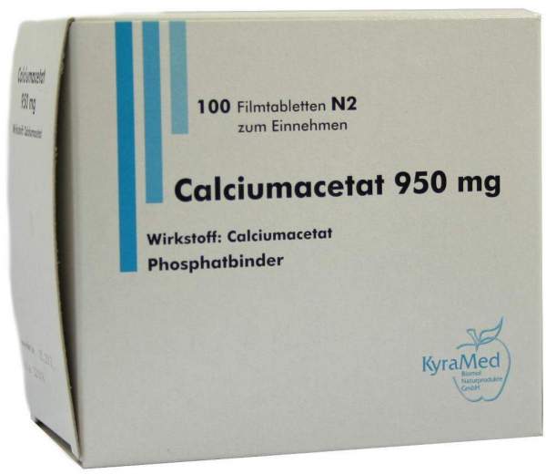 Calciumacetat 950 mg 100 Filmtabletten