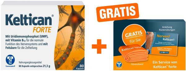 Keltican forte 80 Kapseln + gratis Keltican Fitnessbox 1 Stück