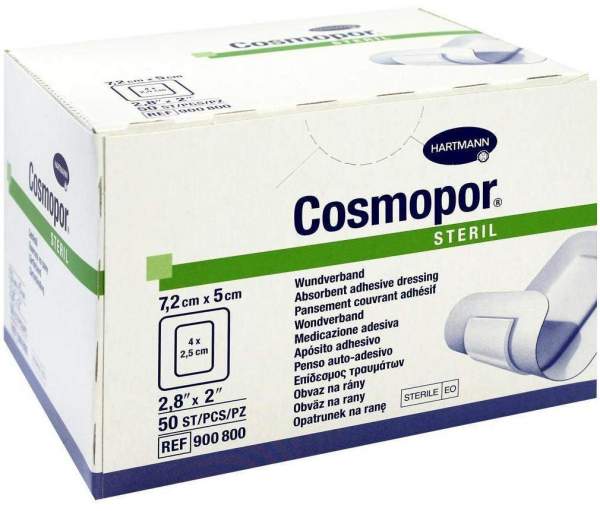 Cosmopor Steril 5 X 7,2 cm 50 Pflaster