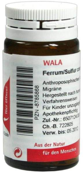 Wala Ferrum Sulfur comp. 20 g Globuli