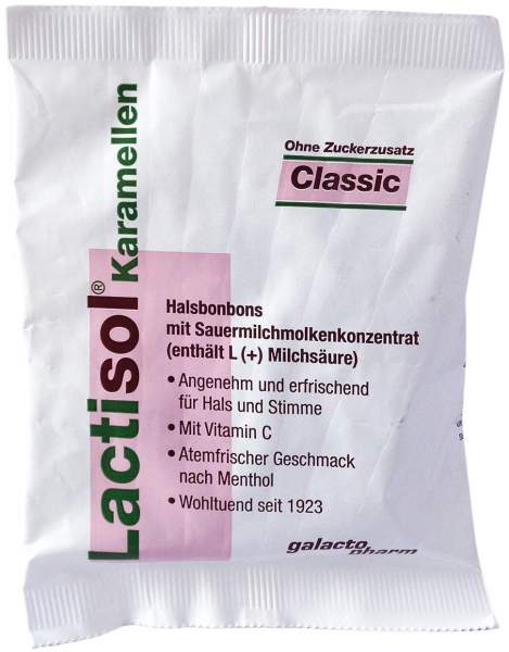 Lactisol Karamellen Classic Ohne Zucker 50 G