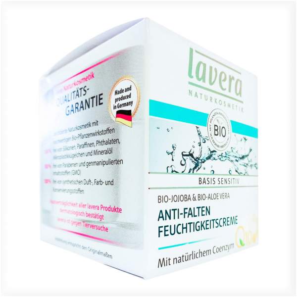 Lavera Basis Sensitiv Anti - Falten Feuchtigkeitscreme Q10 50 ml