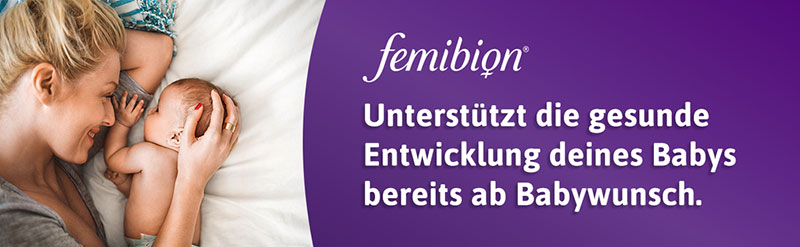 Femibion unterstützt die gesunde Entwicklung deines Babys bereits ab Babywunsch