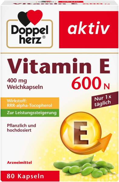Doppelherz Vitamin E 600 N 80 Weichkapseln