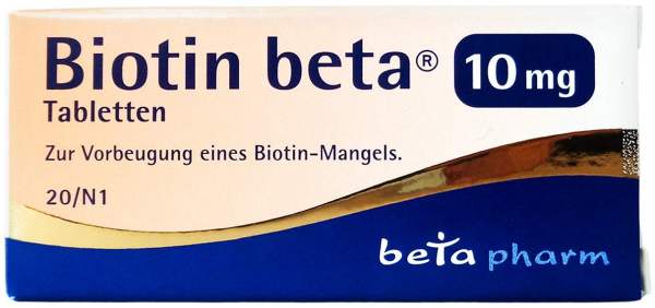 BIOTIN BETA 10 mg Tabletten 20 Stück