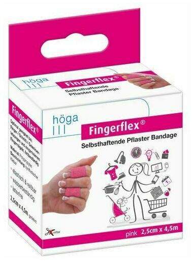 Fingerflex Binde 2,5cmx4,5m Pink