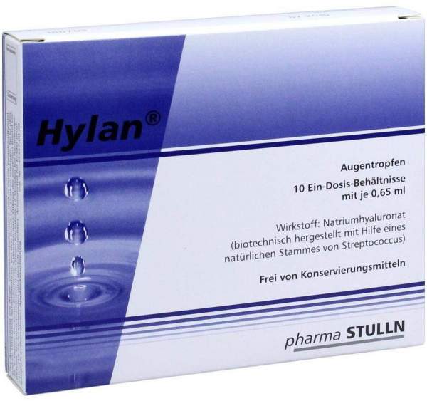Hylan 10 Ein - Dosis - Behältnisse Mit Je 0,65 ml Augentropfen