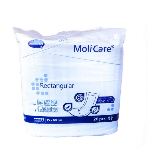 Molicare Rectangular 5 Tropfen 15x60 cm 28 Stück