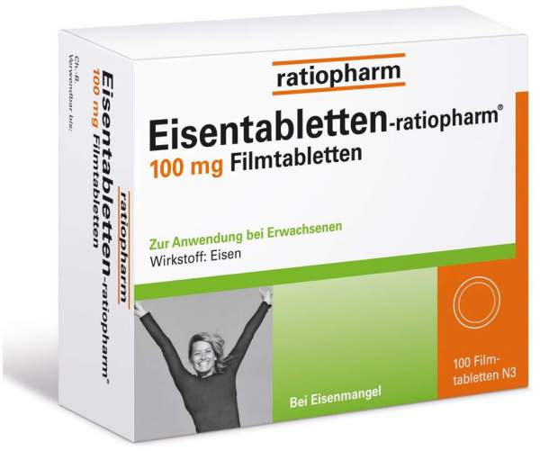 Eisentabletten-ratiopharm 100 mg 100 Filmtabletten
