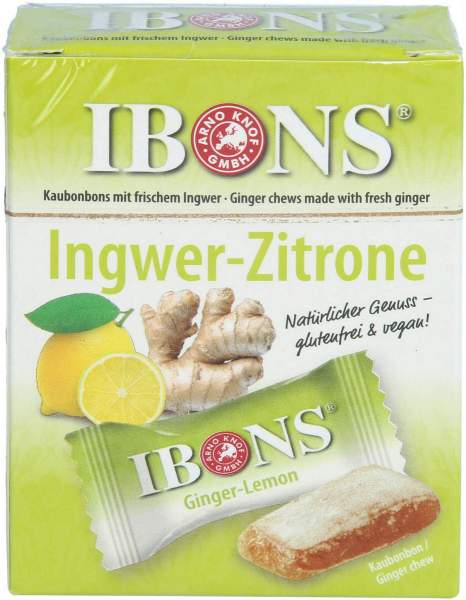 Ibons Ingwer Zitrone Box Kaubonbons 60g