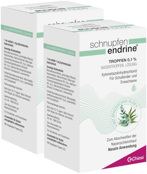 Schnupfen Endrine 0,1% Nasentropfen 2 x 10 ml