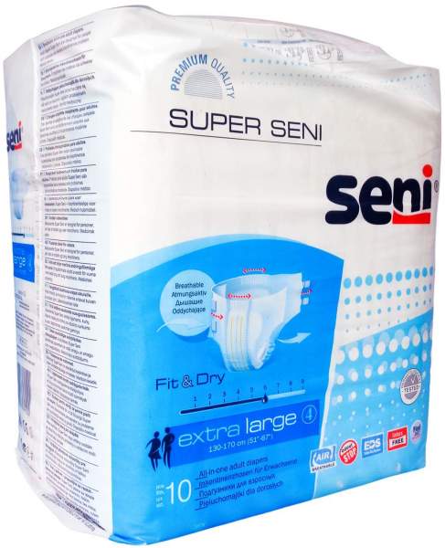 Super Seni Gr.4 XL Inkontinenzhose für Erwachsene 10 Stück