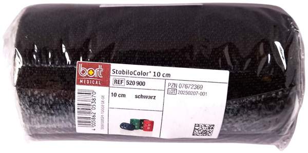 Bort Stabilocolor Binde 10 cm Schwarz