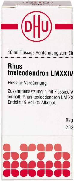 Dhu Rhus Toxicodendron Lmxxiv Dilution 10 ml