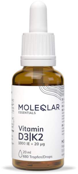MoleQlar Vitamin D3-K2 1000 I.E.+ 20 µg 20 ml